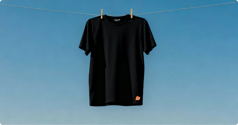 Shirt on clothesline